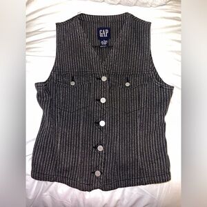 vintage gap denim vest